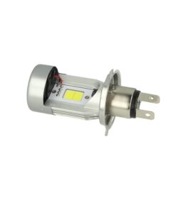 Kit Full Led Cob H4 20/20W 12V Specifico Per Moto Scooter Bianco 2000 Lumen Con Ventola In Testa