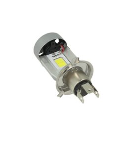 Kit Full Led Cob H4 20/20W 12V Specifico Per Moto Scooter Bianco 2000 Lumen Con Ventola In Testa