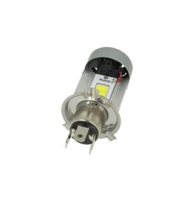 Kit Full Led Cob H4 20/20W 12V Specifico Per Moto Scooter Bianco 2000 Lumen Con Ventola In Testa