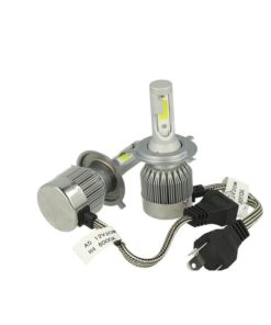 Kit Full Lampada Led Cob H4 20/20W 12V 24V Bi-Led Bi Luce Bianco 6000K Senza Driver e Ventilatore
