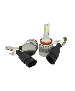 Kit Full Lampada Led Cob H8 H11 H9 20W 12V 24V Bianco 6000K Per Abbagliante e Fendinebbia Senza Driver
