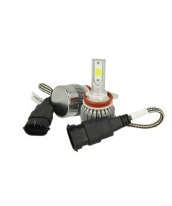 Kit Full Lampada Led Cob H8 H11 H9 20W 12V 24V Bianco 6000K Per Abbagliante e Fendinebbia Senza Driver