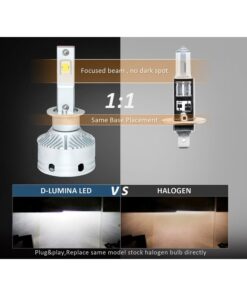 Kit Full Led H1 12V 50W 8000 Lumen Canbus All In One IP65 Dissipazione a Ventola