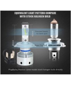 Kit Full Led H4 12V 50W 8000 Lumen Canbus All In One IP65 Dissipazione a Ventola