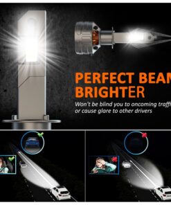 Kit Full Led Premium H1 80W 12V 24V 6000K 18000 Lumen 100% Canbus Piu Luminoso