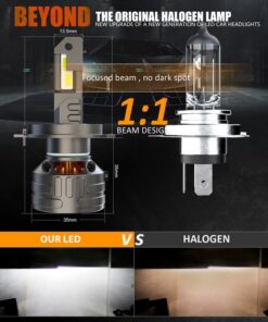 Kit Full Led Premium H4 80W 12V 24V 6000K 18000 Lumen 100% Canbus Piu Luminoso