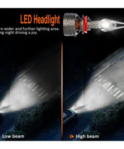 Kit Full Led Premium H8 H11 80W 12V 24V 6000K 18000 Lumen 100% Canbus Piu Luminoso