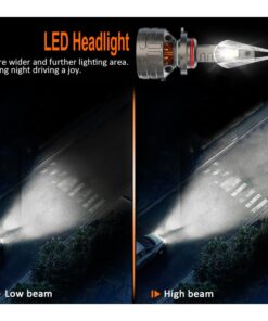 Kit Full Led Premium HB3 9005 HB4 9006 12V 24V 6000K 18000 Lumen 100% Canbus Piu Luminoso