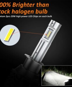 Kit Full Led Compatto H1 12V 30W 6000 Lumen Canbus All In One IP65 Senza Ventola