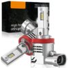 Kit Full Led Compatto H8 H11 12V 45W 8000 Lumen Canbus All In One IP65 Dissipazione a Ventola