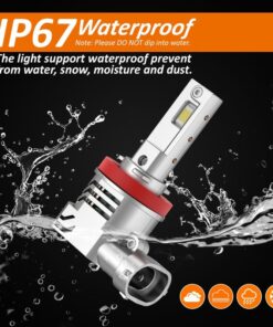 Kit Full Led Compatto H8 H11 12V 45W 8000 Lumen Canbus All In One IP65 Dissipazione a Ventola