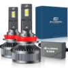 Kit Full Led Ultra Mini H8 H9 H11 130W 12V 24V 6000K 13000 Lumen IP67 100% Canbus Piu Luminoso