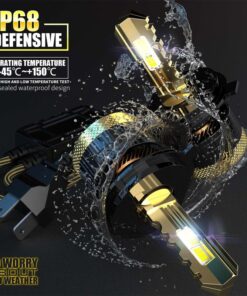 Kit Full Led Golden Key H4 120W 12000 Lumen 12V 6500K IP68 4 Volte Piu Luminoso