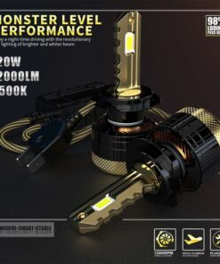 Kit Full Led Golden Key H7 120W 12000 Lumen 12V 6500K IP68 4 Volte Piu Luminoso