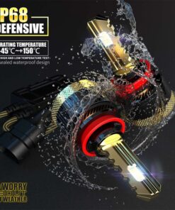 Kit Full Led Golden Key H8 H9 H11 120W 12000 Lumen 12V 6500K IP68 4 Volte Piu Luminoso