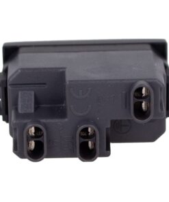 Presa Bipasso Bivalente 2P+T 10/16A Colore Nero Compatibile Con Bticino Living e Vimar Plana