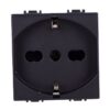 Presa Schuko 2P+T 16A Colore Nero Compatibile Con Bticino Living e Vimar Plana
