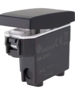 Pulsante Normalmente Aperto 1P 10A Colore Nero Compatibile Con Bticino Living e Vimar Plana