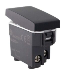 Alternative view of Pulsante Normalmente Aperto 1P 10A Colore Nero Compatibile Con Bticino Living e Vimar Plana