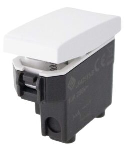 Alternative view of Pulsante Normalmente Aperto 1P 10A Colore Bianco Compatibile Con Bticino Living e Vimar Plana