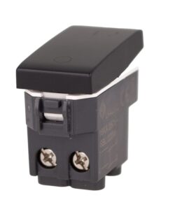 Interruttore Bipolare 2P 16A Colore Nero Compatibile Con Bticino Living e Vimar Plana