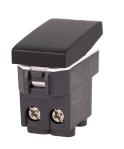 Interruttore Bipolare 2P 16A Colore Nero Compatibile Con Bticino Living e Vimar Plana