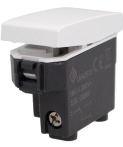 Deviatore 1P 16A Colore Bianco Compatibile Con Bticino Living e Vimar Plana