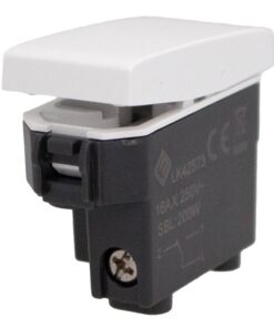 Deviatore 1P 16A Colore Bianco Compatibile Con Bticino Living e Vimar Plana