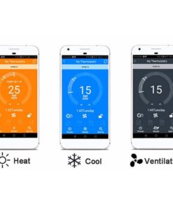 Termostato WIFI Per Aria Condizionata Schermo LCD a 4 Tubi Aria Fredda Calda e Ventilazione Fan Coil Thermostat Compatibile Con Amazon Alexa Echo 3A 220V