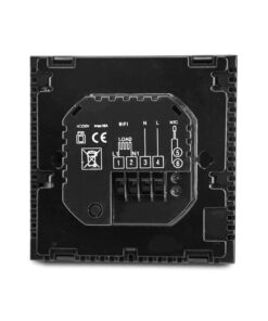 Termostato Wi-Fi Con Touch Nero 220V Compatibile Con Alexa Google Home Per Caldaia A Gas Murale Da Parete Riscaldamento Termosifone Ad Acqua