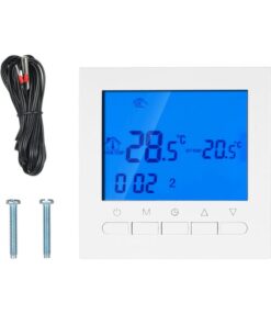 Termostato Digitale Per Riscaldamento Elettrico Stufa Calorifero WiFi Compatibile Con Amazon Alexa Echo e Google Home 16A 220V