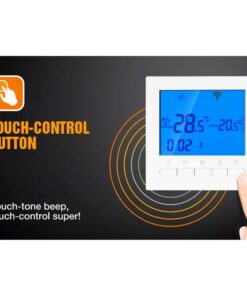 Termostato Digitale Per Riscaldamento Elettrico Stufa Calorifero WiFi Compatibile Con Amazon Alexa Echo e Google Home 16A 220V