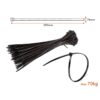 100 Fascette Cablaggio 7.6x300mm Nere Per Legare Fili e Cavi