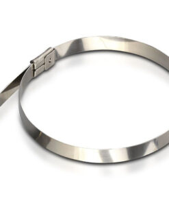 100 Fascette Acciaio Inox 4.6x200mm Stringitubo Metalliche Per Fili e Cavi