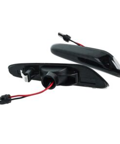 Kit Freccia Laterale a Led Side Marker Lente Nero Fume Luce Arancione Per BMW E92 E93 X1 E84 X3 E83 X5 E53 E46 E81 E90 E91