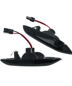 Kit Freccia Laterale a Led Side Marker Lente Nero Fume Luce Arancione Per BMW E92 E93 X1 E84 X3 E83 X5 E53 E46 E81 E90 E91