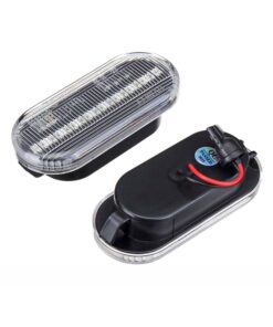 Kit Freccia Laterale a Led Side Marker Lente Trasparente Luce Arancione Per VW Golf 3 4 Passat Polo Sharan Seat Ibiza Skoda Octavia Ford C-Max Fiesta Focus