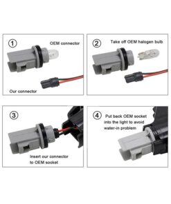 Kit Freccia Laterale a Led Side Marker Lente Trasparente Luce Bianco Per Audi A3 8L 1997-2003 A4 8D 1994-2001 OEM 185327812