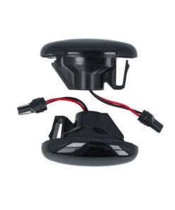 Kit Freccia Laterale a Led Side Marker Lente Nero Fume Luce Bianco Per Mercedes Benz Viano Vito W639 Classe A W168