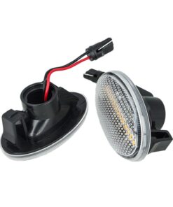 Kit Freccia Laterale a Led Side Marker Lente Trasparente Luce Arancione Per Mercedes Benz Viano Vito W639 Classe A W168