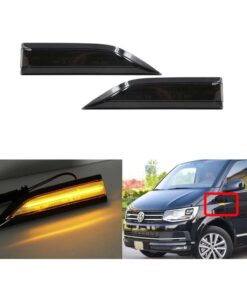 Kit Freccia Laterale a Led Side Marker Lente Fume Luce Arancione Dinamica Per VW Caddy MK4 Dopo 2015 OEM 7E0949101
