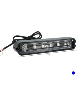 Lampada Luce Lampeggiante Led Strobo Blu 12V 24V 6W Smd 3535 Segnalazione Emergenza Per Auto Trattore IP65