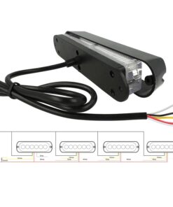 Alternative view of Lampada Luce Lampeggiante Led Strobo Blu 12V 24V 6W Smd 3535 Segnalazione Emergenza Per Auto Trattore IP65