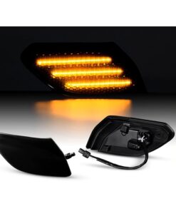 Kit Freccia Laterale a Led Side Marker Dinamica Lente Fume Per Jeep JL wrangler Dopo 2018