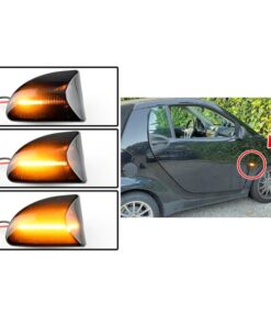 Kit Freccia Laterale a Led Side Marker Dinamica Lente Fume Smart Fortwo W451 Coupe 4519067700C40A