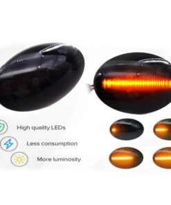 Kit Freccia Laterale a Led Side Marker Dinamica Lente Fume Opel Corsa C Combo Astra F Tigra Resistenza Inclusa