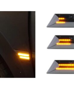 Kit Freccia Laterale a Led Side Marker Dinamica Lente Fume Opel Vectra C 2002-2008 Signum Resistenza Inclusa