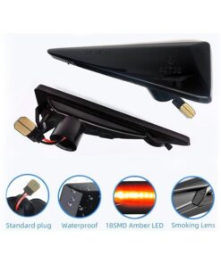 Kit Freccia Laterale a Led Side Marker Dinamica Lente Fume Renault Espace IV Megane Scenic II Vel Satis Avantime