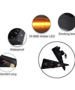 Kit Freccia Laterale a Led Side Marker Dinamica Lente Fume Renault Avantime Espace IV Megane II Scenic