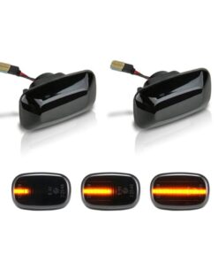 Kit Freccia Laterale a Led Side Marker Dinamica Lente Fume Per Toyota Landcruiser 80 1988-1997